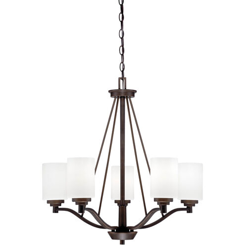 Durham 5 Light 25 inch Rubbed Bronze Chandelier Ceiling Light